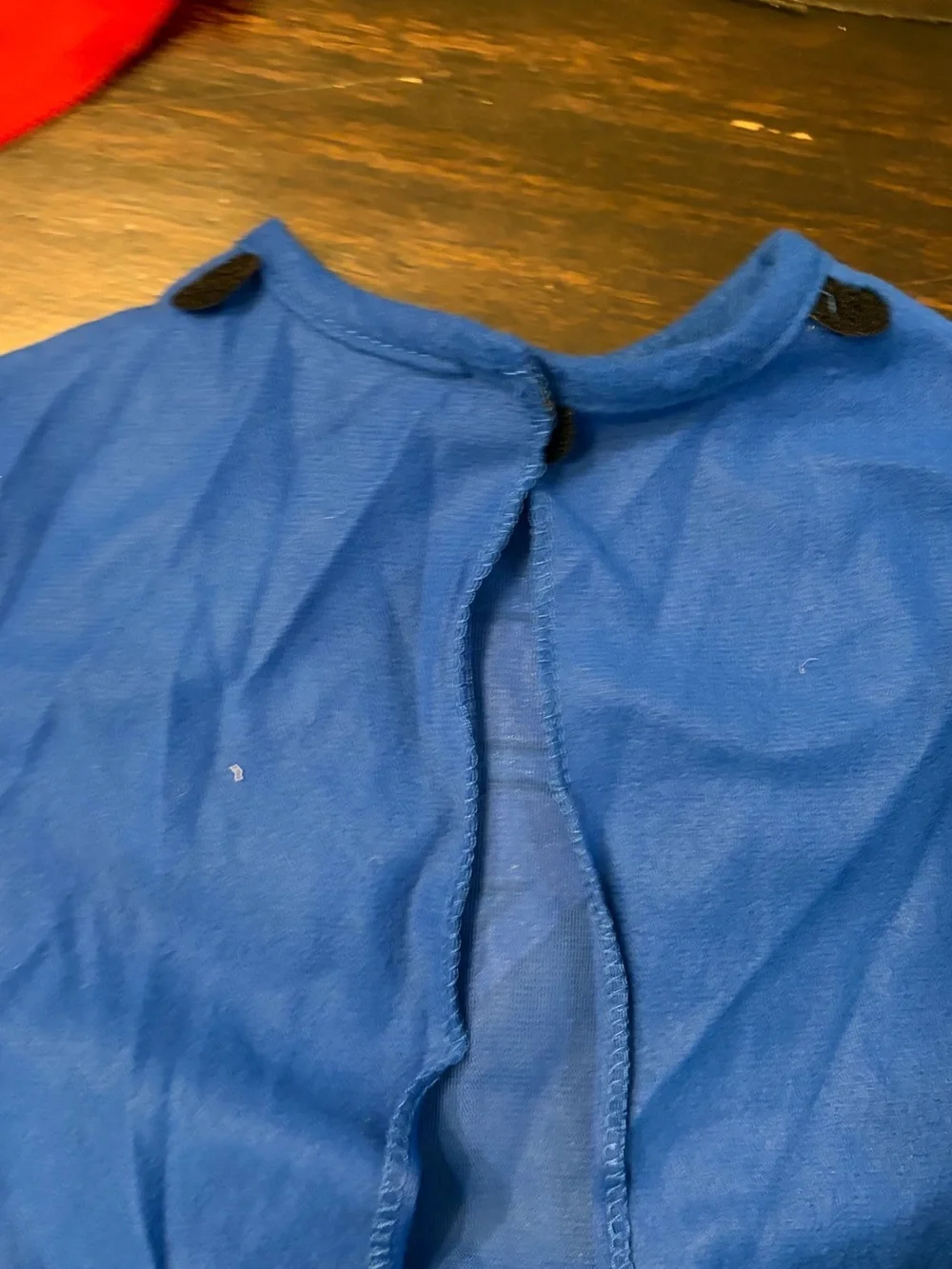 Rubies Blue and Red Superman Fleece Jumpsuit toddler size